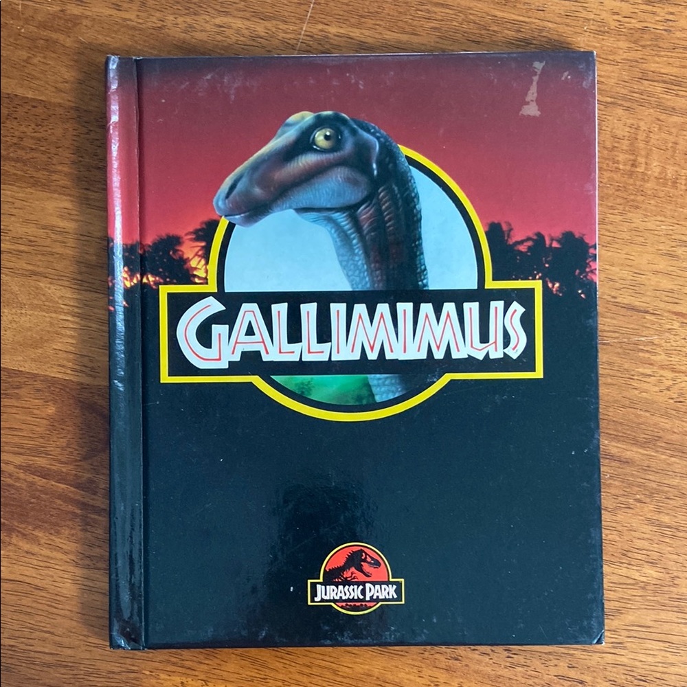 1993 Gallimimus Jurassic Park Book